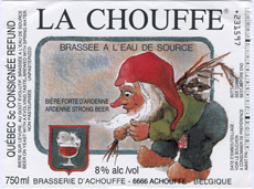 la chouffe brassee a l'eau de source